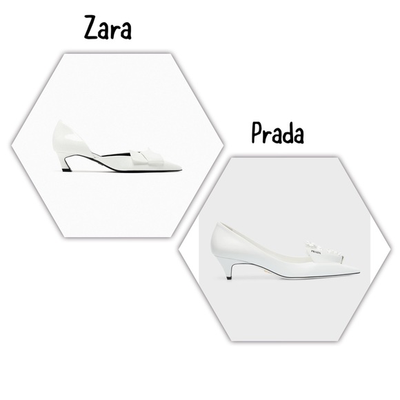 Zara heeled pump with bow White NWT - Picture 3 of 5